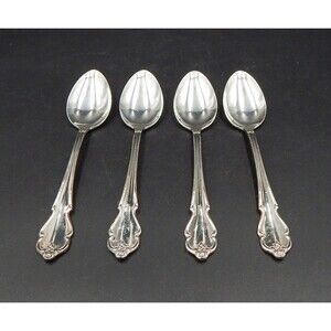 International Silver Waverly Silverplate Teaspoon 6 Inch Lot of 4
